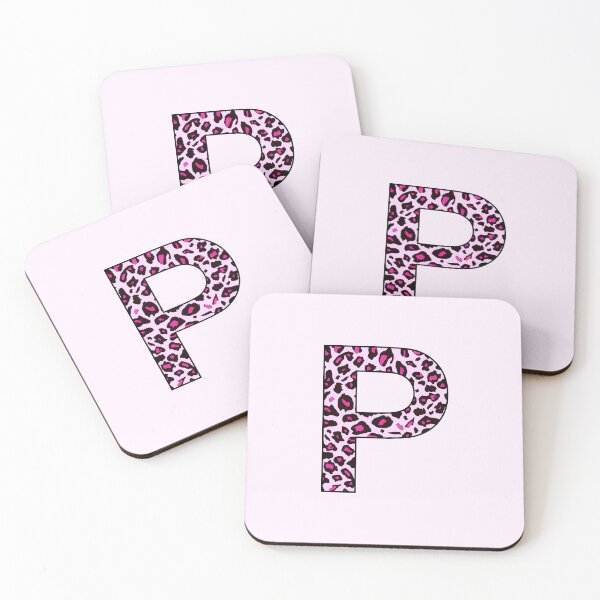 Item preview, Pink Leopard Monogram Letter P - P Initial Customized Custom Personal Name Capital letter designed and sold by inspirationzgal.