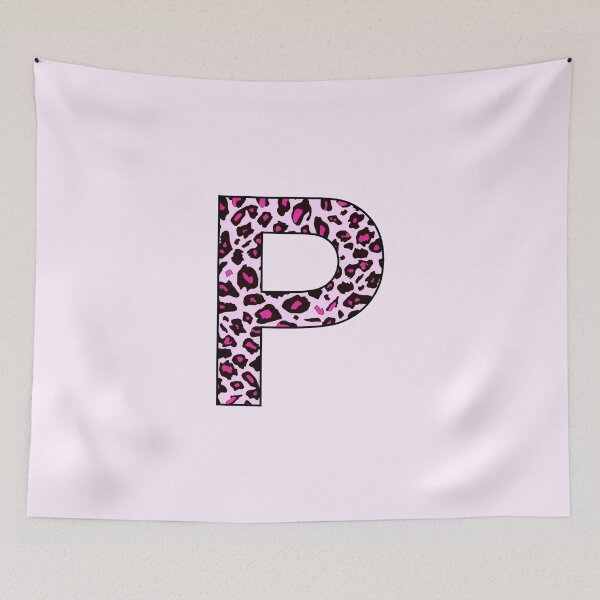 Item preview, Pink Leopard Monogram Letter P - P Initial Customized Custom Personal Name Capital letter designed and sold by inspirationzgal.