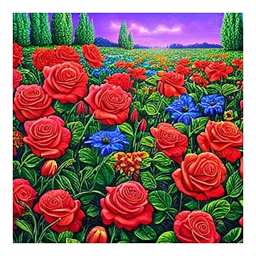 Artwork thumbnail, Red Roses by DukeGroovy