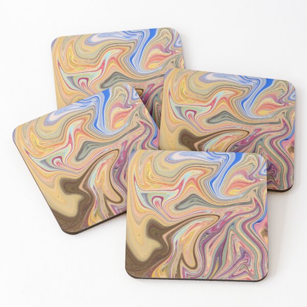 Item preview, Peru Mountain of seven colors Abstract Liquid Paint designed and sold by Throwtopia.
