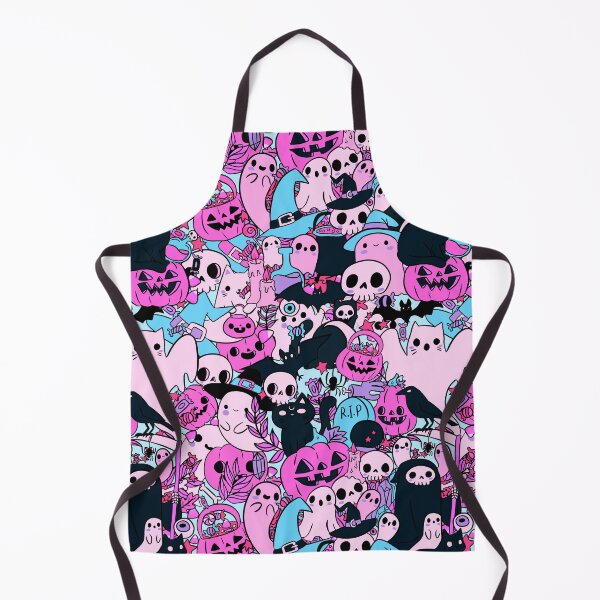 Item preview, Cute full page halloween doodle art pattern designed and sold by Yarafantasyart.