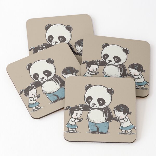 Item preview, Panda Cute kids playing designed and sold by cameoartworks.