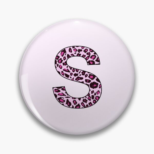 Item preview, Letter S Pink Leopard Monogram S Initial Customized Custom Personal Name Capital letter designed and sold by inspirationzgal.