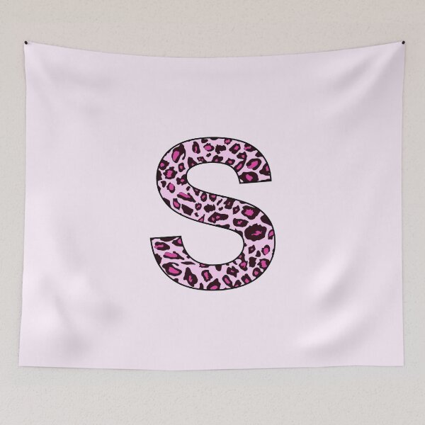 Item preview, Letter S Pink Leopard Monogram S Initial Customized Custom Personal Name Capital letter designed and sold by inspirationzgal.