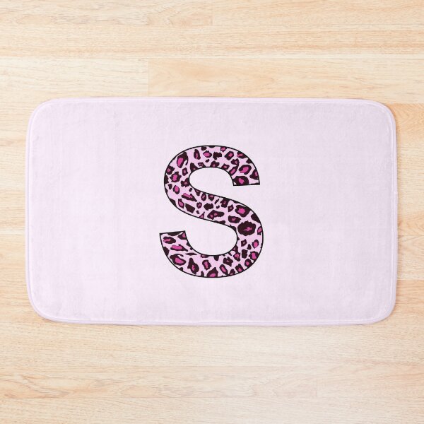 Item preview, Letter S Pink Leopard Monogram S Initial Customized Custom Personal Name Capital letter designed and sold by inspirationzgal.