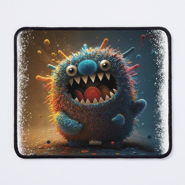 Item preview, Sparkling monster cute gift colorful fur love adorable chuppy designed and sold by Dontobiasshop.