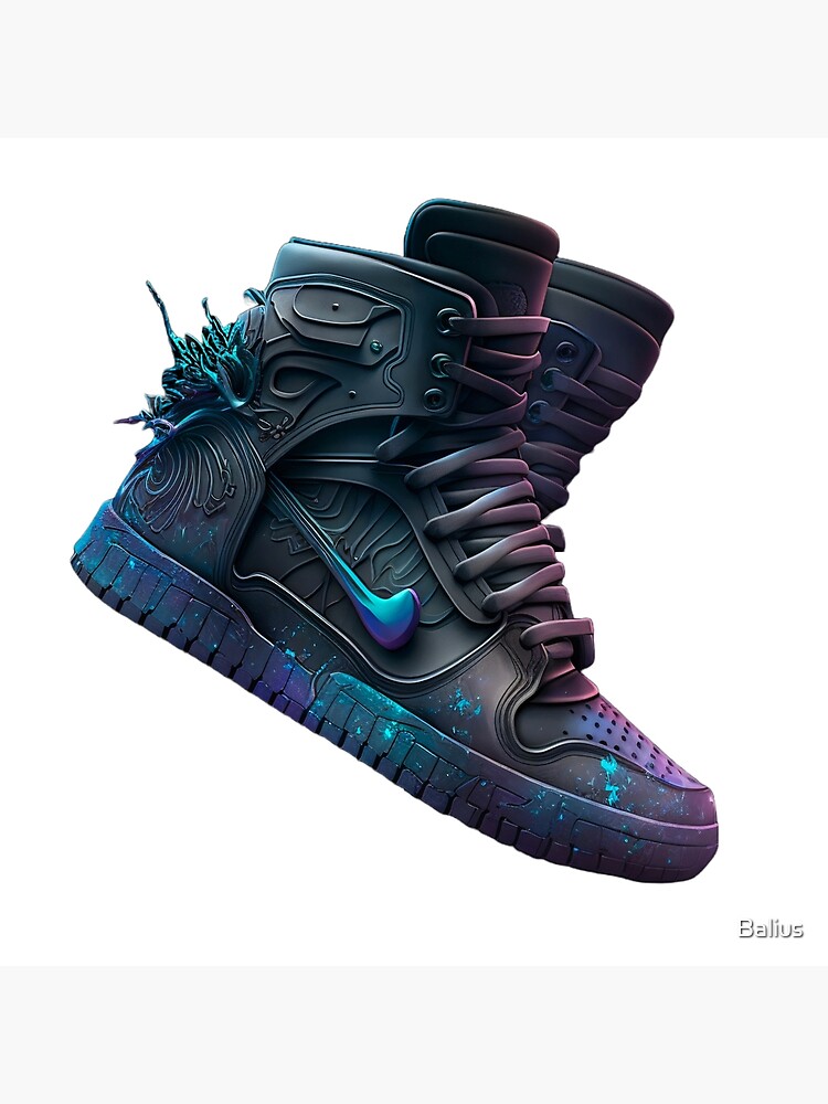 Cyberpunk Purple Sneaker Boots Shoes