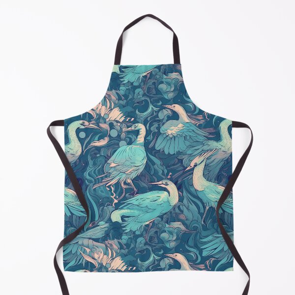 Artikelvorschau, Vibrant Aquatic Birds Artwork - Abstract Bird Pattern entworfen und verkauft von arbaxas.
