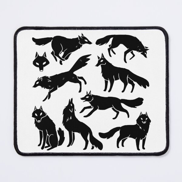 Item preview, Black wolf pattern designed and sold by Yarafantasyart.