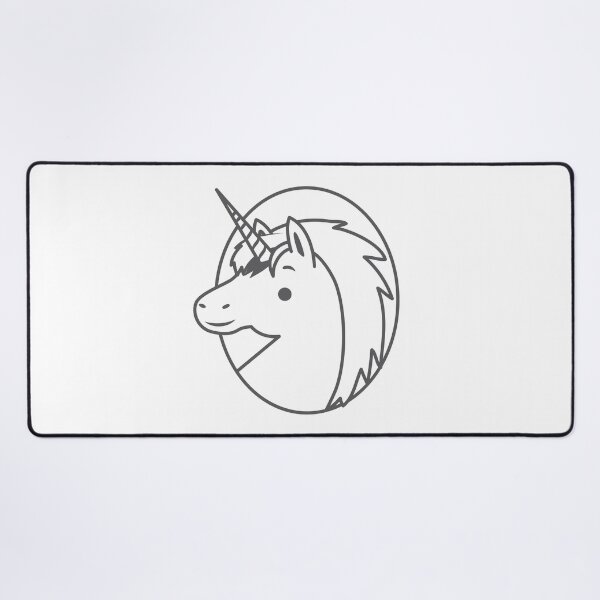 Item preview, Outline of a unicorn in a circle designed and sold by jazzydevil.