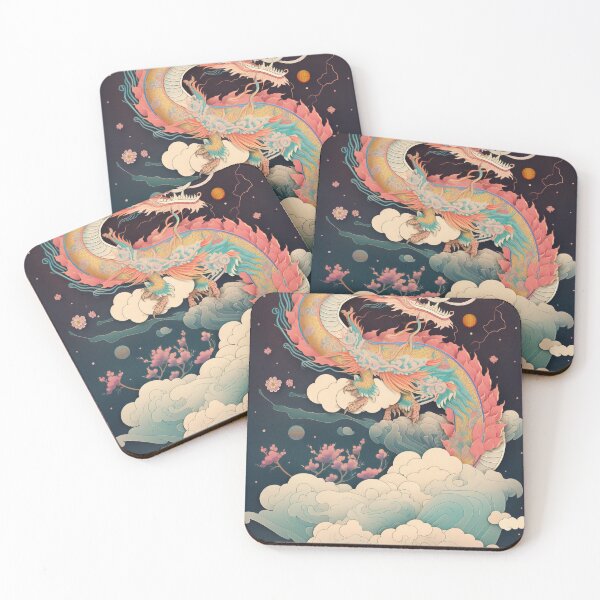 Item preview, Playful Chinese Dragon in Dreamy Sky designed and sold by midgpt journey.