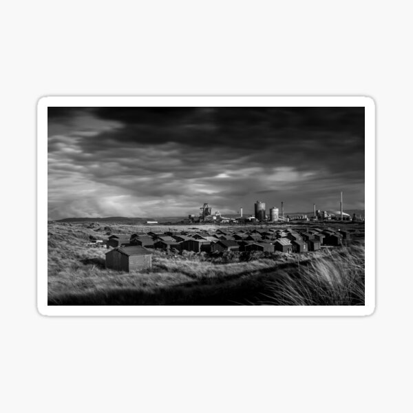 Fishermans Huts and Steel works Sticker