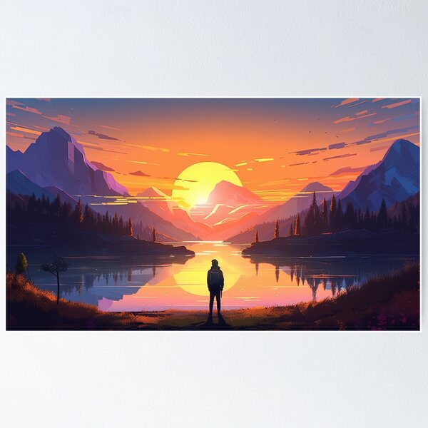Retro Sunrise Posters for Sale | Redbubble