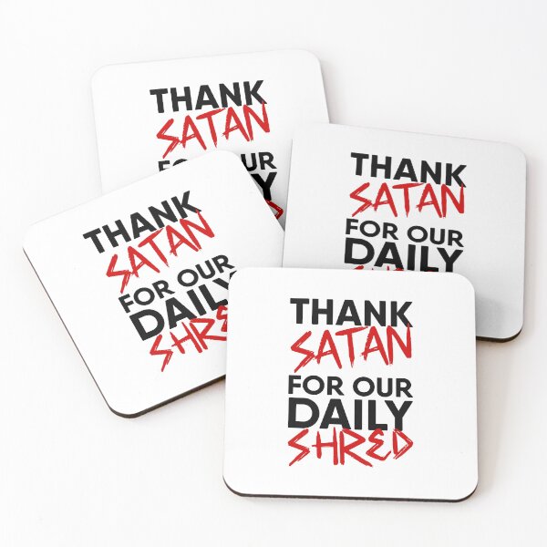 Item preview, Thank Satan for Our Daily Shred black designed and sold by RiciPaneto.