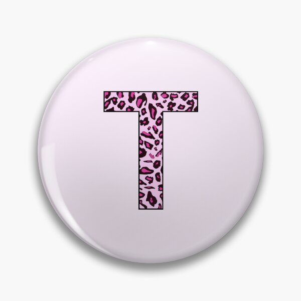 Item preview, Letter T Pink Leopard Monogram T Initial Customized Custom Personal Name Capital letter designed and sold by inspirationzgal.