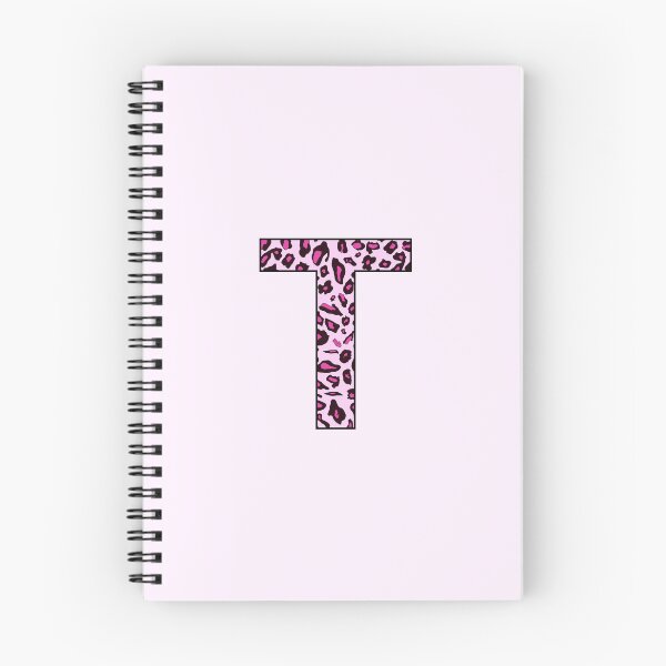 Item preview, Letter T Pink Leopard Monogram T Initial Customized Custom Personal Name Capital letter designed and sold by inspirationzgal.