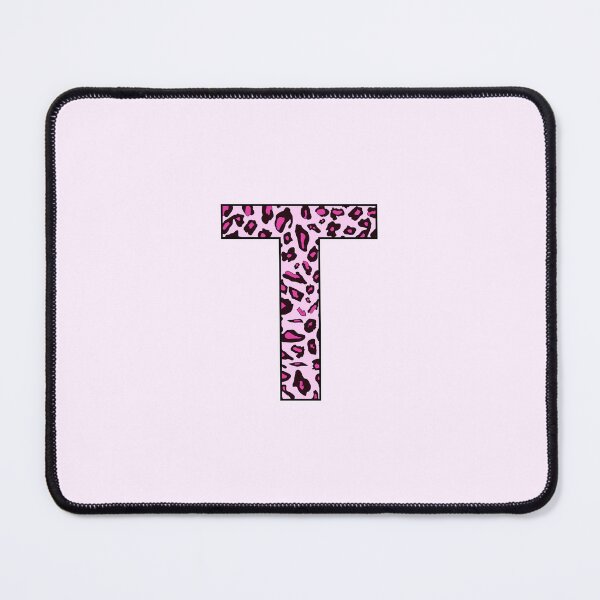 Item preview, Letter T Pink Leopard Monogram T Initial Customized Custom Personal Name Capital letter designed and sold by inspirationzgal.