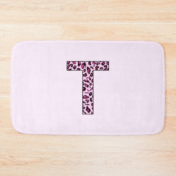 Item preview, Letter T Pink Leopard Monogram T Initial Customized Custom Personal Name Capital letter designed and sold by inspirationzgal.