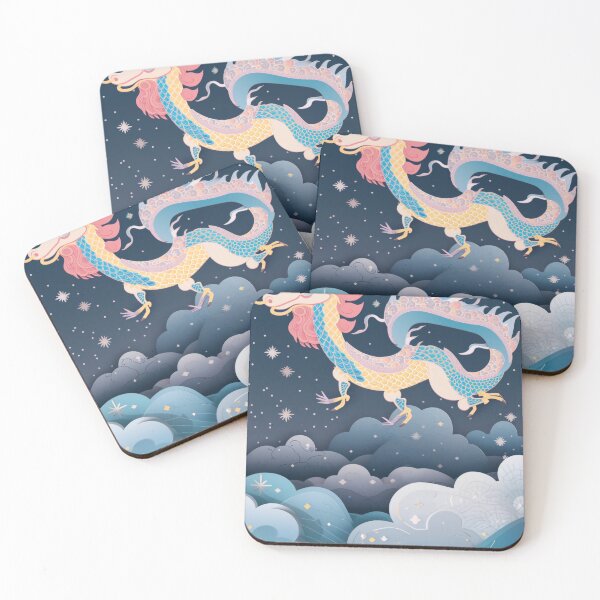 Item preview, Playful Chinese Dragon in Dreamy Sky designed and sold by midgpt journey.