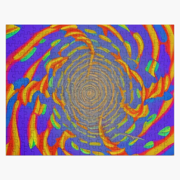 Psychedelic Hypnotic Visual Illusion  Jigsaw Puzzle