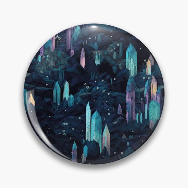 Item preview, Bioluminescent Cave Art - Glowing Stalactites Pattern designed and sold by arbaxas.