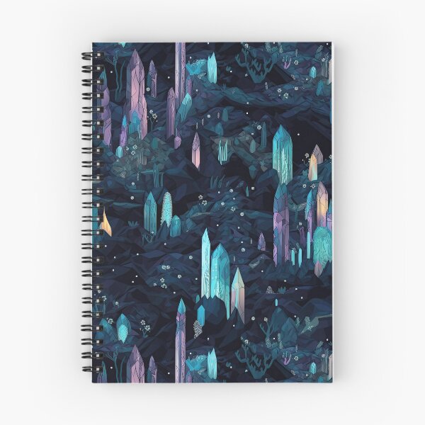 Item preview, Bioluminescent Cave Art - Glowing Stalactites Pattern designed and sold by arbaxas.