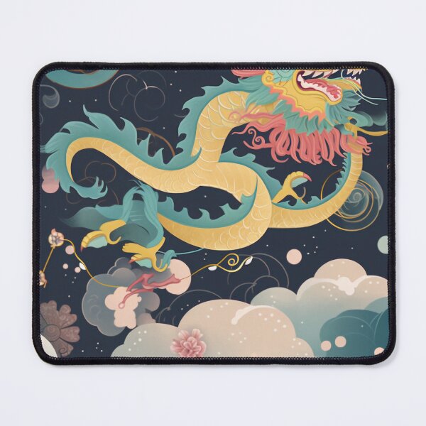 Item preview, Playful Chinese Dragon in Dreamy Sky designed and sold by midgpt journey.