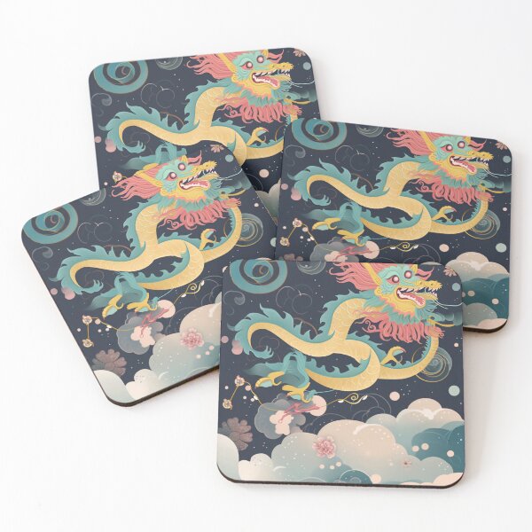 Item preview, Playful Chinese Dragon in Dreamy Sky designed and sold by midgpt journey.