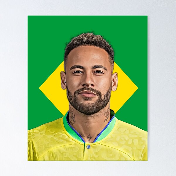Item preview, Neymar Jr. - The Maestro of the Pitch designed and sold by CartoonStarsStd.