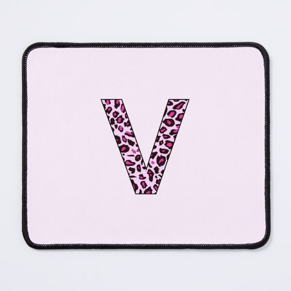 Item preview, Letter V Pink Leopard Monogram V Initial Customized Custom Personal Name Capital letter designed and sold by inspirationzgal.