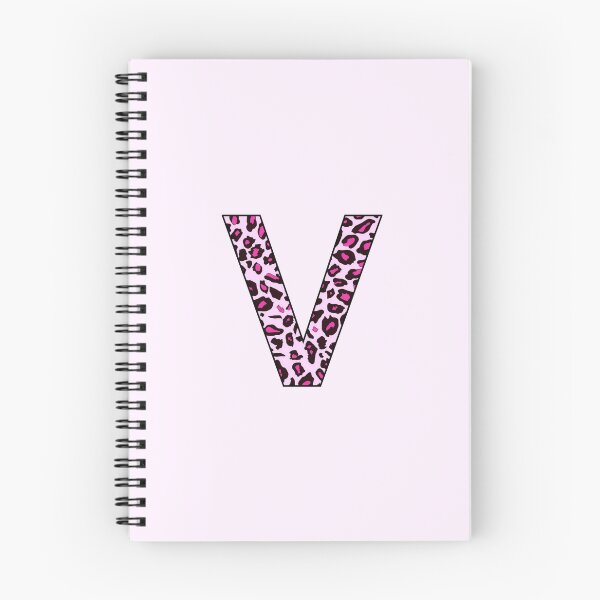Item preview, Letter V Pink Leopard Monogram V Initial Customized Custom Personal Name Capital letter designed and sold by inspirationzgal.