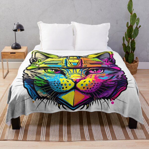 Item preview, Abstract psychedelic image of a cat designed and sold by Mikhail Palinchak.