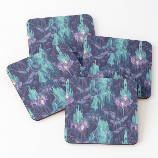 Item preview, adiant Cavern Art - Bioluminescent Stalactites & Crystals designed and sold by arbaxas.