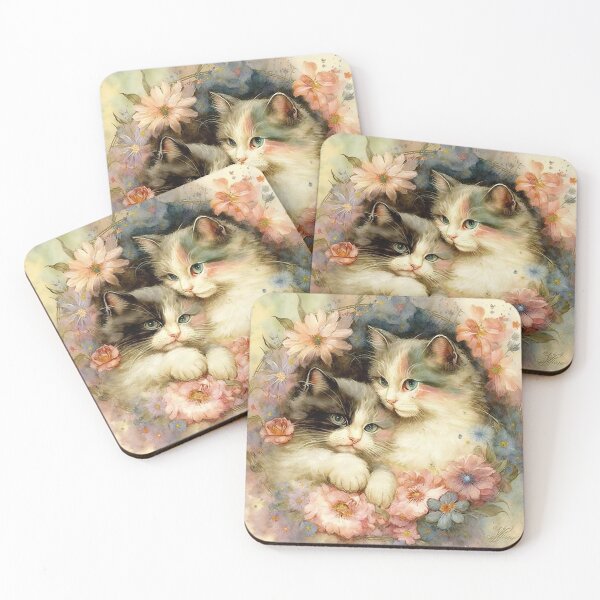 Artikelvorschau, Dreamy Kitten Friends entworfen und verkauft von SoloSeal.