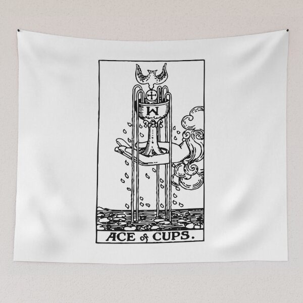 Item preview, Ace of Cups Tarot in black designed and sold by winterwinter.