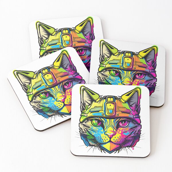 Item preview, Abstract psychedelic image of a cat designed and sold by Mikhail Palinchak.