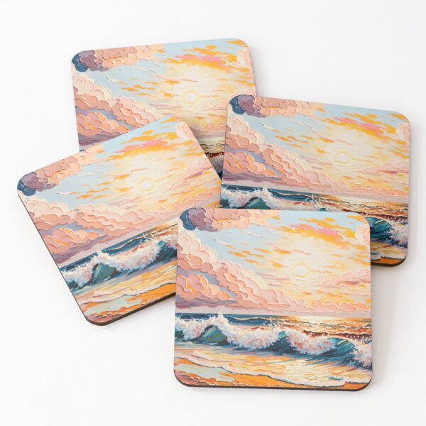 Artikelvorschau, Beach Waves Sky Impasto entworfen und verkauft von SoloSeal.