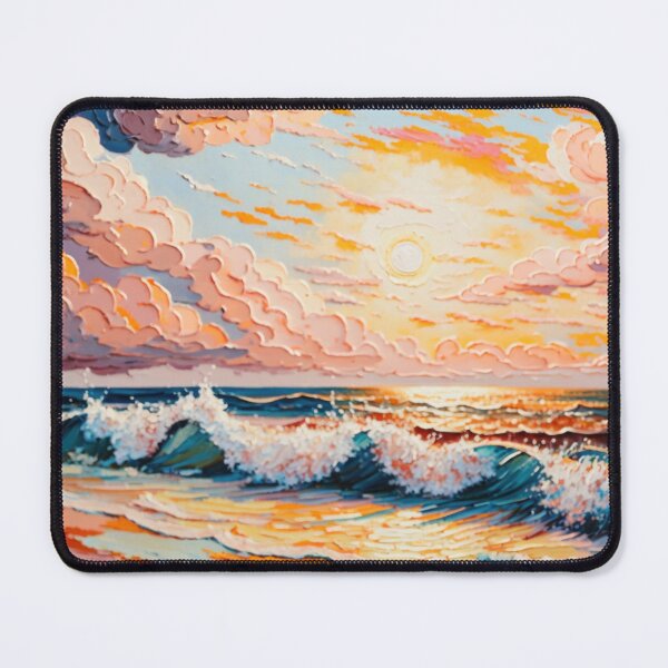 Artikelvorschau, Beach Waves Sky Impasto entworfen und verkauft von SoloSeal.