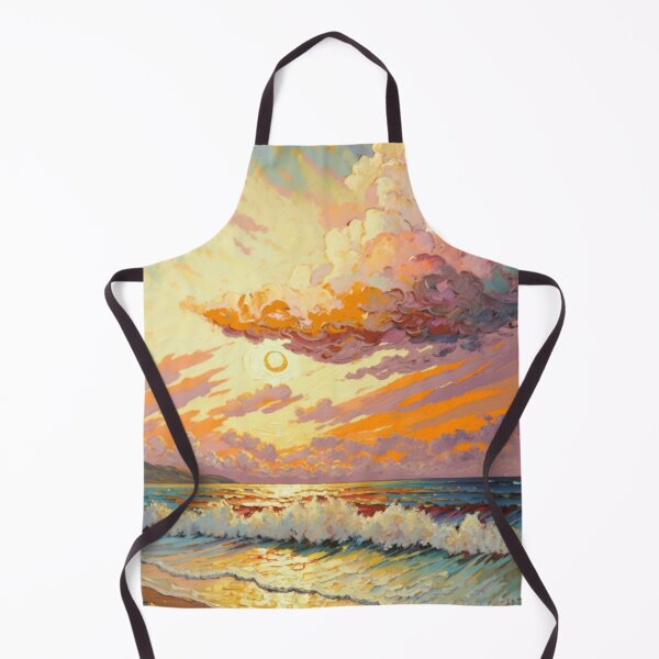 Aperçu de l'œuvre Beach Waves Sky Impasto créée et vendue par SoloSeal.