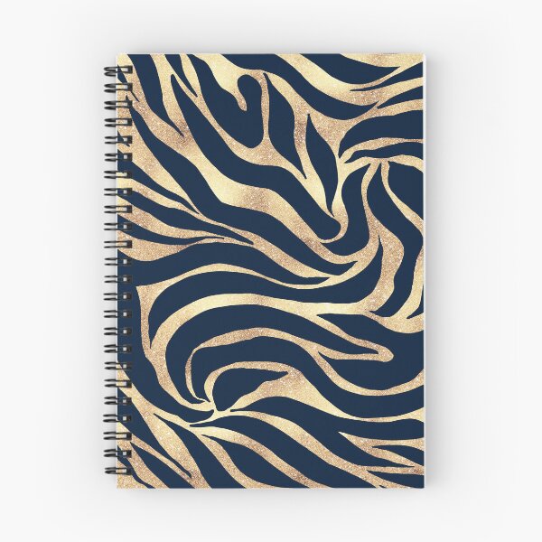 Item preview, Elegant Navy Blue Gold Zebra Print designed and sold by NdesignTrend.