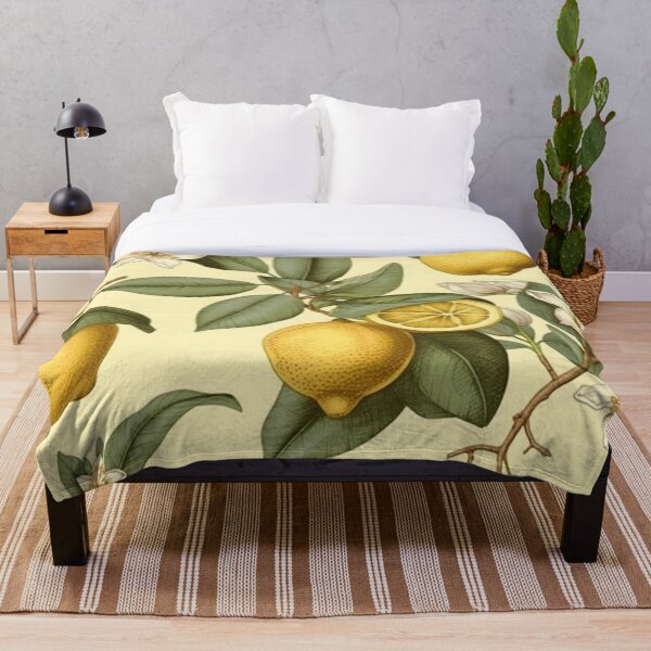 Item preview, Vintage  Botanical Floral Lemon Citrus Pattern designed and sold by merchninja.