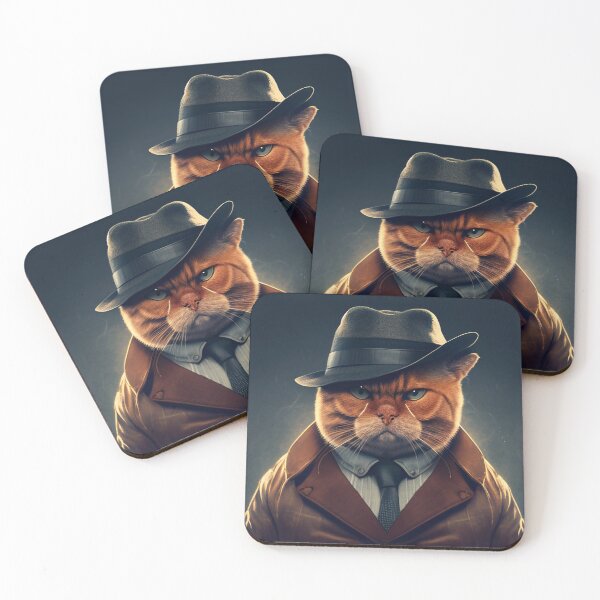 Item preview, Gangster Cat, Cat with Hat, Cool Cat designed and sold by Almondille.
