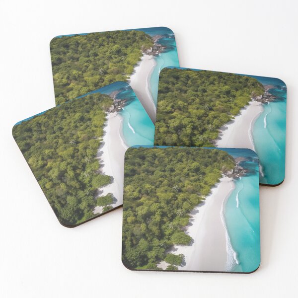 Item preview, Tropical Beach Paradise: Aerial View designed and sold by midgpt journey.