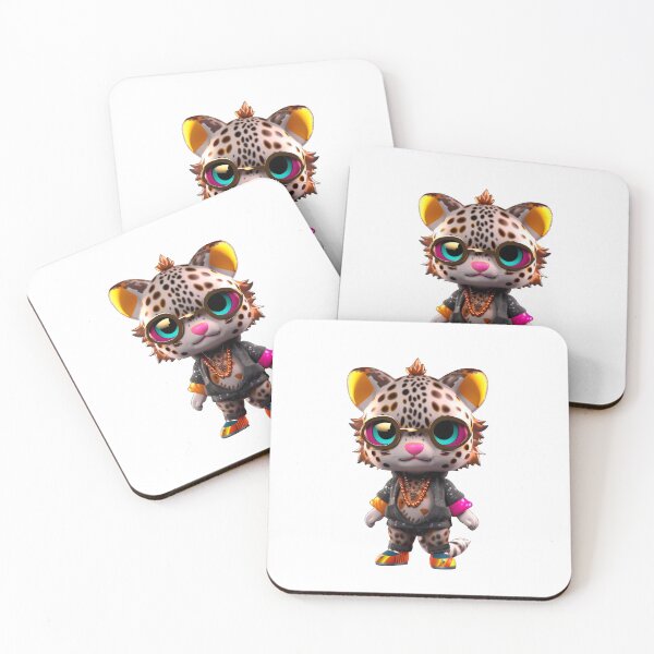 Item preview, Cute Kpop Leopard Idol | Kpop Boy Character | Kpop Cat Cartoon designed and sold by ANIMALAND DESIGN.