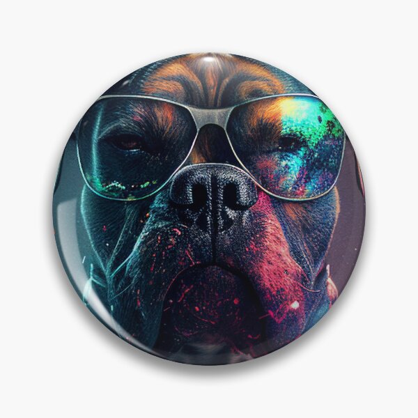 Item preview, Dog, Cool Dog, Dog with Glasses, Space, Future, Colourful designed and sold by Almondille.