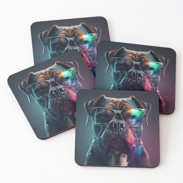 Item preview, Dog, Cool Dog, Dog with Glasses, Space, Future, Colourful designed and sold by Almondille.