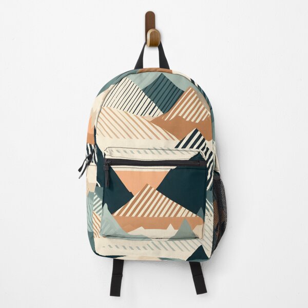 Item preview, Minimalistic boho mountain range pattern tile designed and sold by Kenneth Heiss.