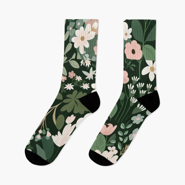 Artikelvorschau, Grüner Blumenmusterdruck – perfekt für Frühling und Sommer entworfen und verkauft von MerikDigital.