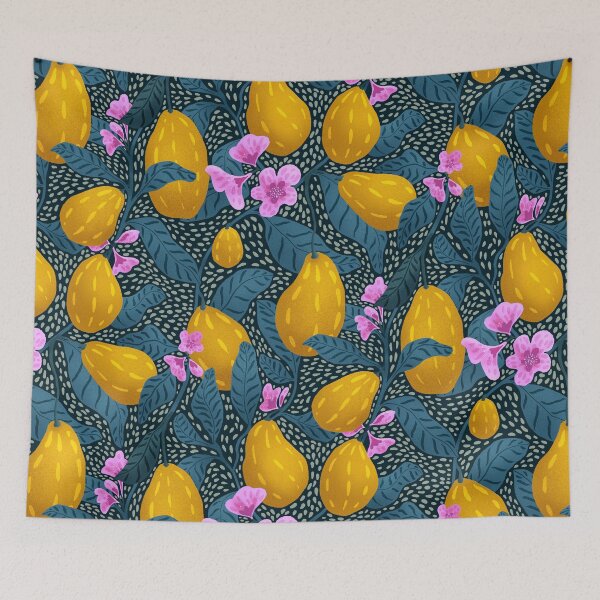 Item preview, Fruit Tree Branches and Blossoms - at night designed and sold by Kishiandstar.