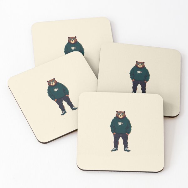 Artikelvorschau, Hipster Bear V2 entworfen und verkauft von HipsterAnimals.